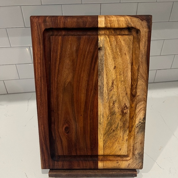 Vintage Hand Crafted Wooden Cutting Board - Picture 3 of 5